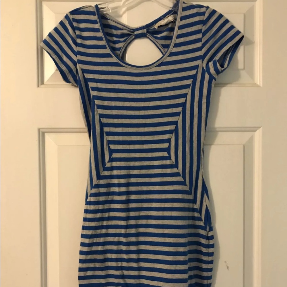 Women’s blue & gray body con dress S
